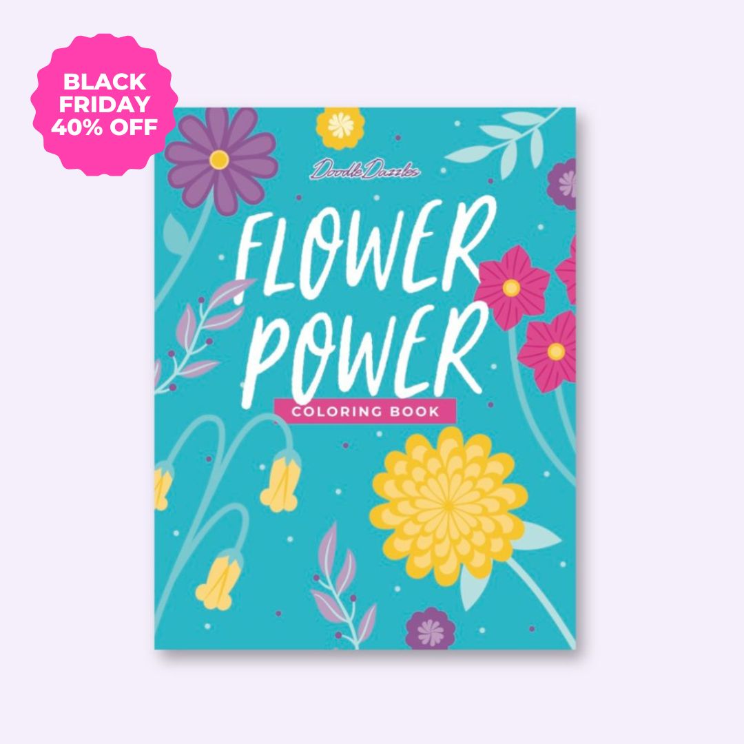 Flower Power Coloring Book