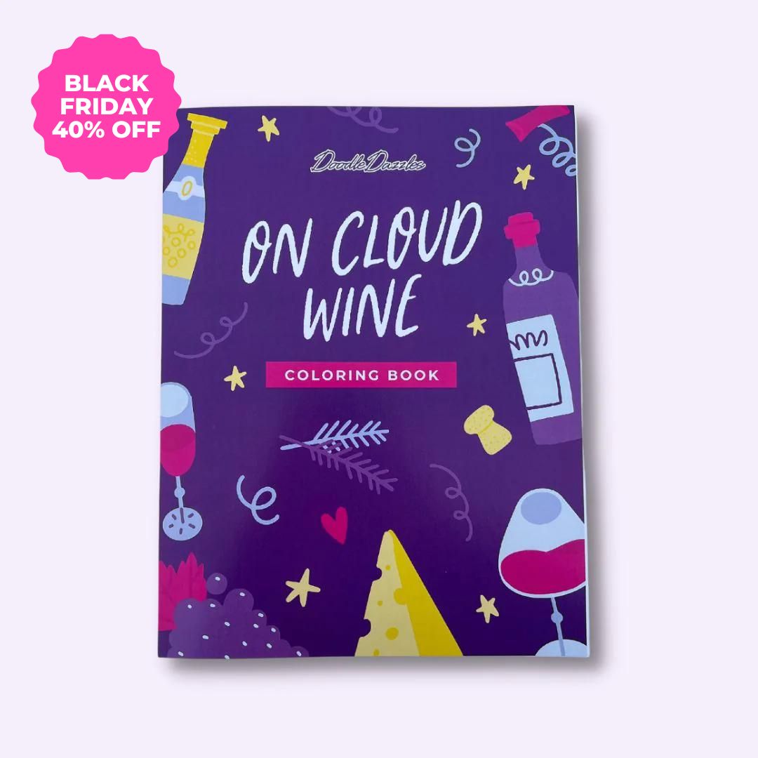 On Cloud Wine Coloring Book